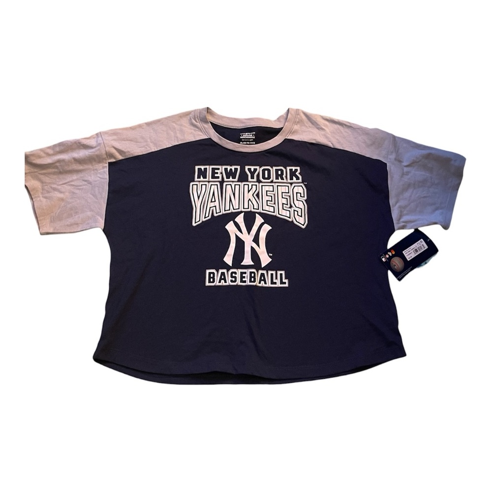 New York Yankees Girls XL 14/16 T-Shirt NWT MLB Baseball Genuine Merchandise